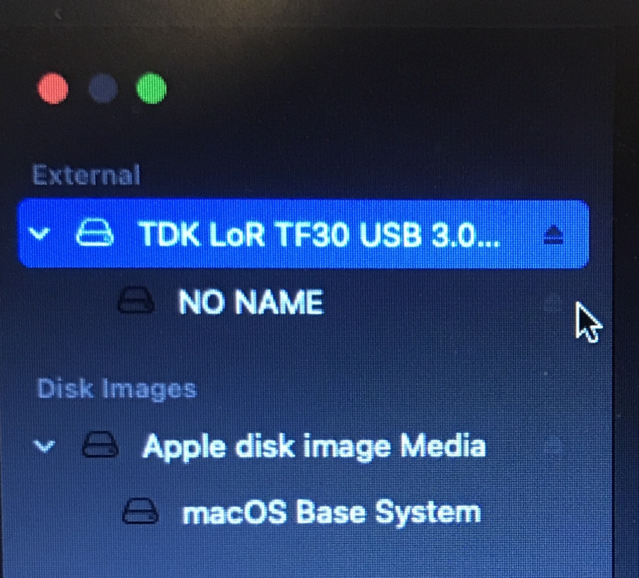 jedynie widac usb z Bigsur’em