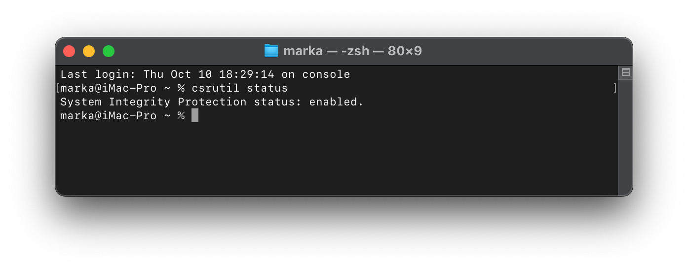 csrutil%20status csrutil%20status